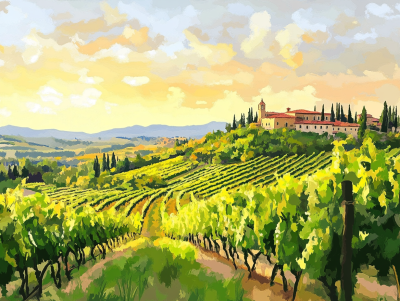 Napfény, Toszkána, Chianti, Bor