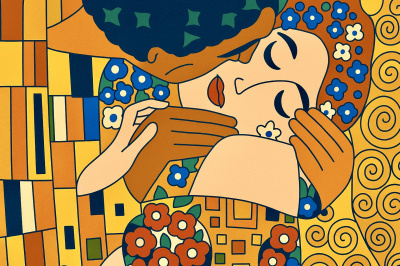Klimt - A csók 2025-ös replika