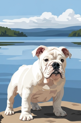 Angol Bulldog Portré – 25-878