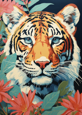 Leselkedő tigris