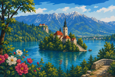 Szlovénia - Bledi tó