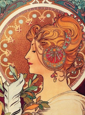 Alphonse Mucha stílusú kép – AR-290