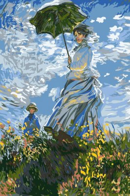 Claude Monet: Hölgy napernyővel