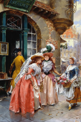 Henry Victor Lesur - A virágárusok - Replika – BG26-0001
