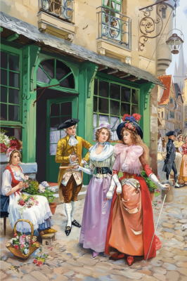 Henry Victor Lesure - A virágárus - Replika