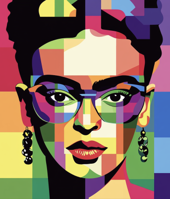 Frida Kahlo modern portré – FR24-003