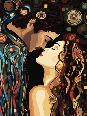 Klimt stílus: A csók - variációk – KL24-007