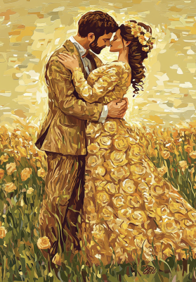 Klimt stílus: A csók - variációk – KL24-009