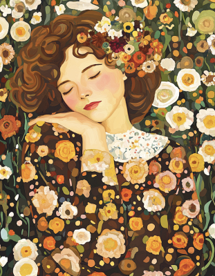 Klimt stílus: Tavasz