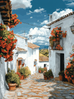 Mediterrán virágos utcák sorozat – 25-178