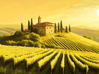 Napfelkelte Toszkánában, Chianti