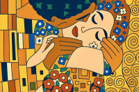 Klimt - A csók 2025-ös replika