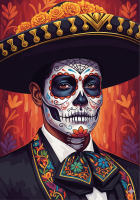 Mexikói halloween portré sorozat – 25-809