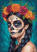 Mexikói halloween portré sorozat – 25-825