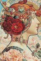 Alphonse Mucha stílusú kép – AR-221