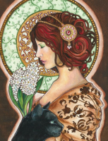 Alphonse Mucha stílusú kép – AR-292