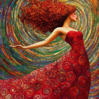 Klimt stílus: A vörös démon